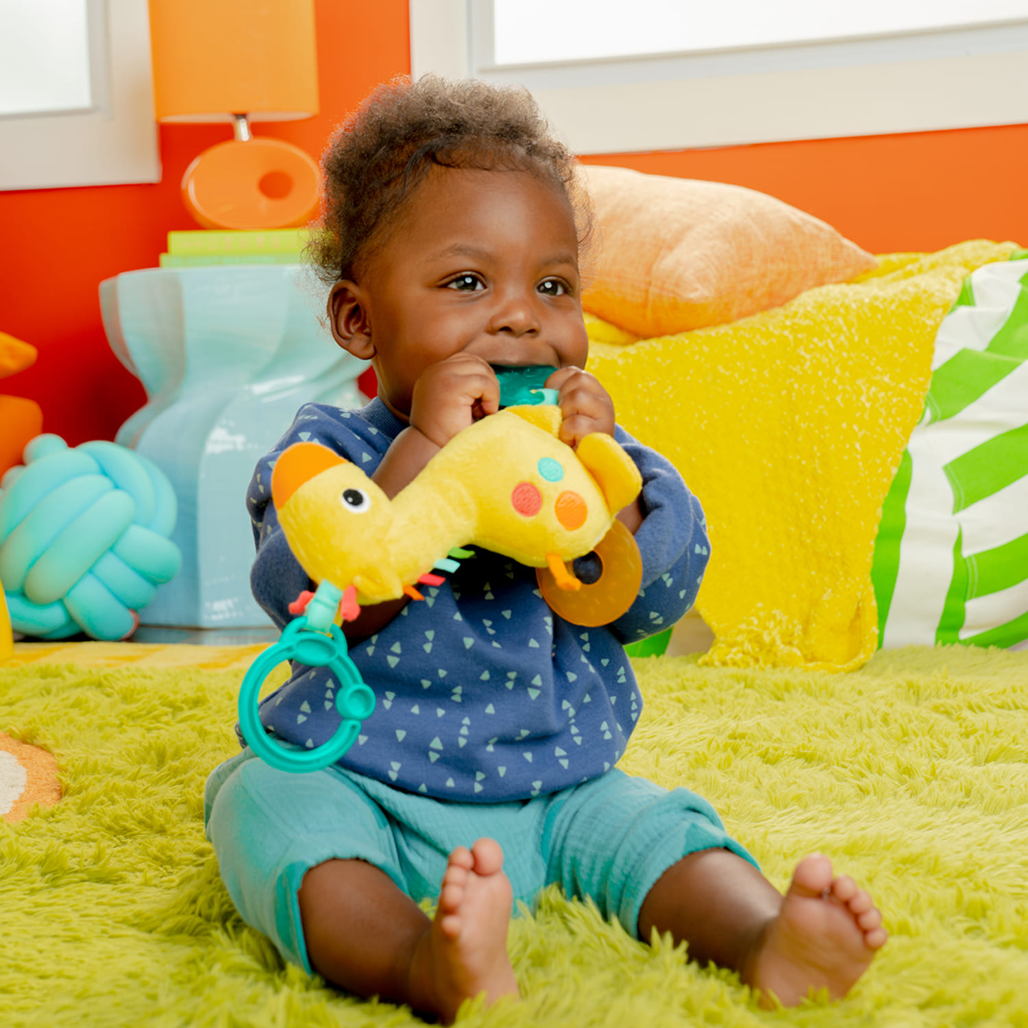 SONAJERO BEBE RATTLE N TEETER PLUSH 13084 BRIGHT STARTS - 6