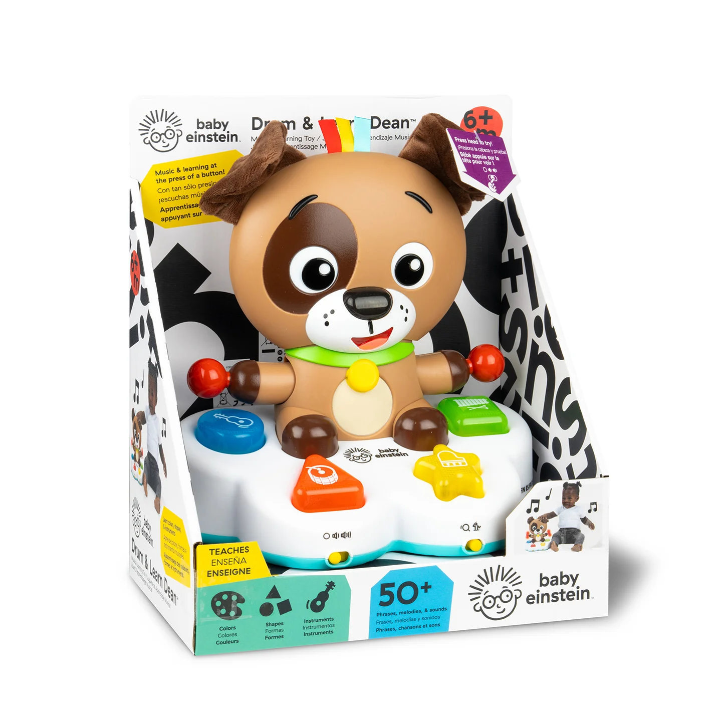 JUGUETE PARA BEBÉ MUSICAL BABY EINSTEIN DRUM AND LEARN DEAN 16830 - 3