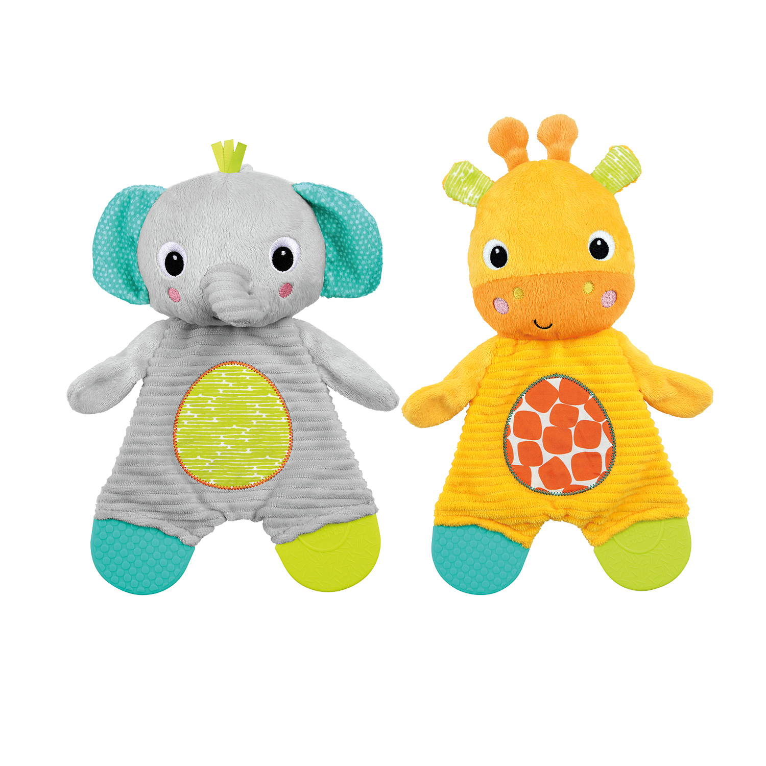 MORDEDOR PARA BEBÉ SET X2 BRIGHT STARTS SNUGGLE AND TEETHE - 1