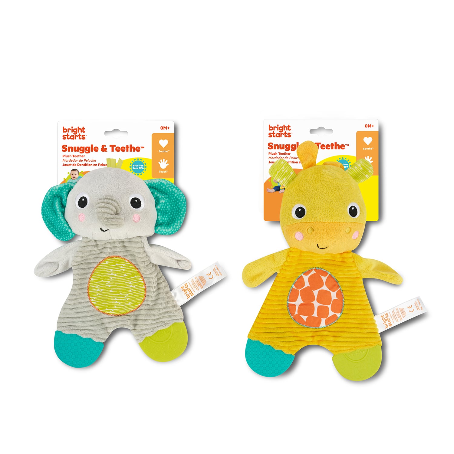 MORDEDOR PARA BEBÉ SET X2 BRIGHT STARTS SNUGGLE AND TEETHE - 2