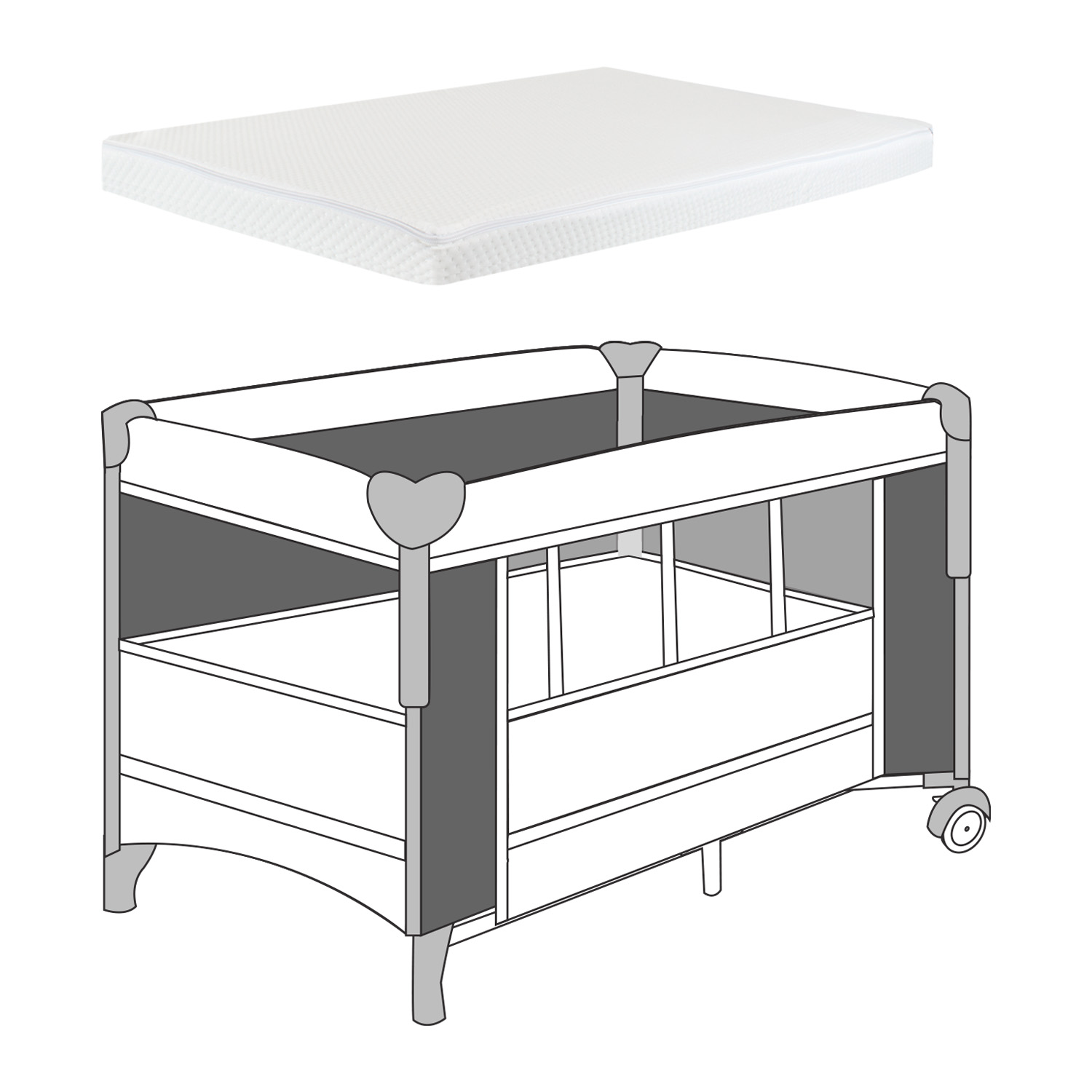 COLCHON DE CUNA BEBÉ ORTOPEDICO PREMIUM BABY PB2384 - 8