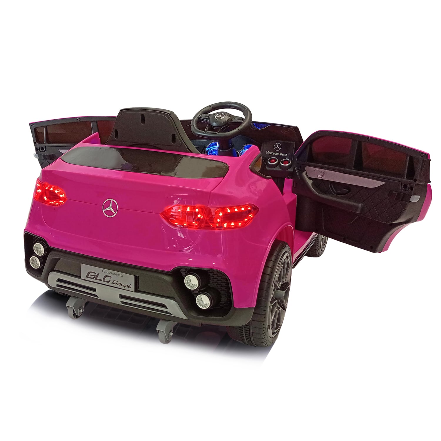 AUTO A BATERIA MERCEDES LQ013 ROSA - 3