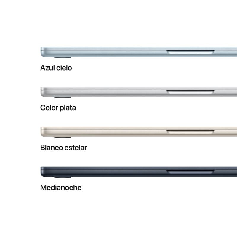 MACBOOK AIR 15” M5 16GB RAM + 512GB SSD (TECLADO INGLÉS) – SKY BLUE - 2