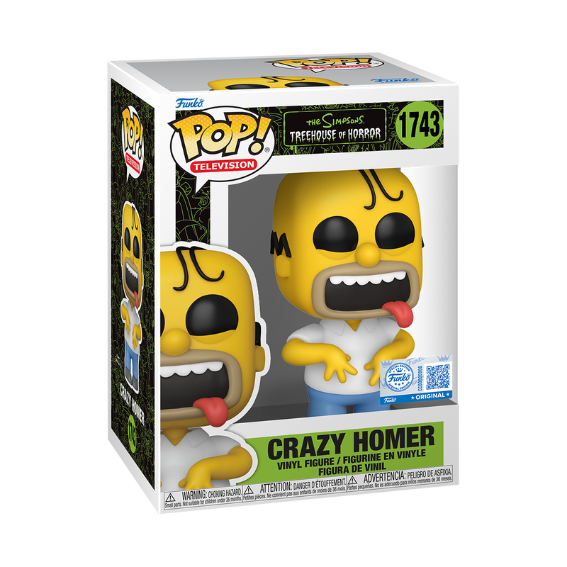 FUNKO POP CRAZY HOMER 1743 LOS SIMPSON SPECIAL EDITION - 1