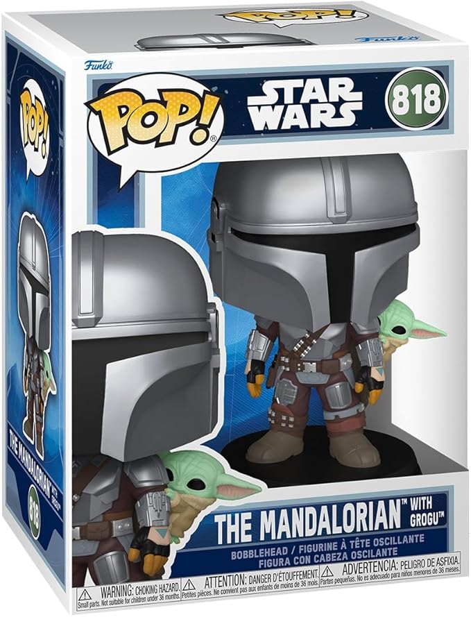 FUNKO POP THE MANDALORIAN WITH GROGU 818 STAR WARS - 1