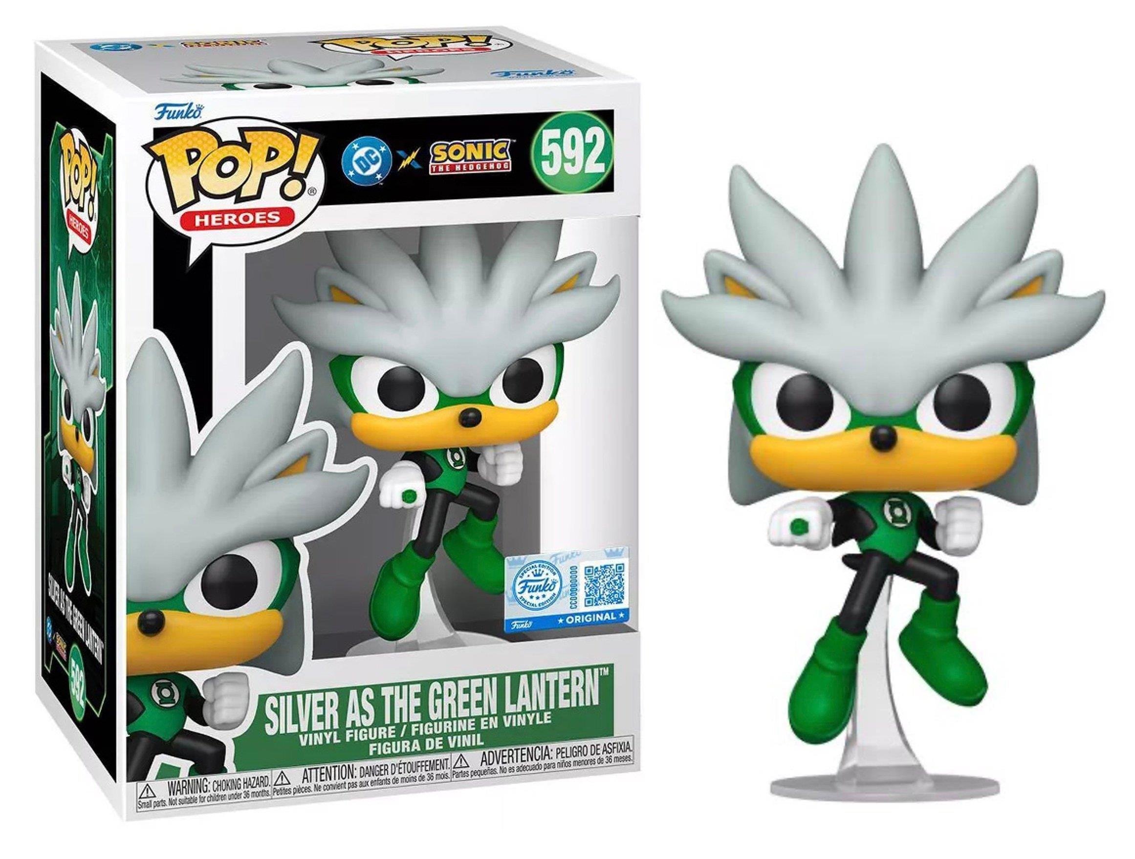 FUNKO POP SILVER AS THE GREEN LANTERN 592 SPECIAL EDITION - 1