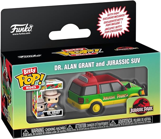 BITTY POP RIDES JURASSIC PARK SUV JURASSIC CON DR GRANT - 1