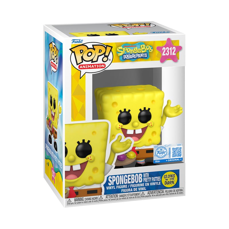 FUNKO POP BOB ESPONJA 2312 EXCLUSIVO GLOW IN THE DARK - 1