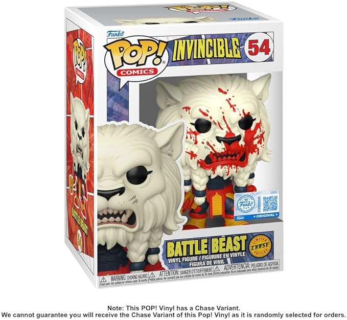 FUNKO POP BATTLE BEAST 54 INVINCIBLE CHASE LIMITED EDITION - 1