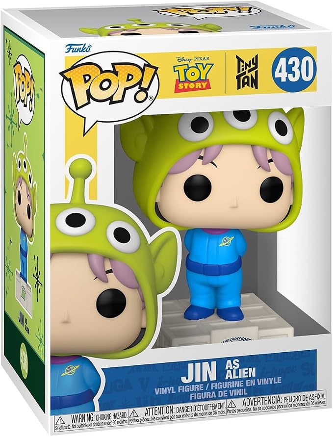 FUNKO POP JIN AS ALIEN 430 BTS TOY STORY TINY TAN - 1
