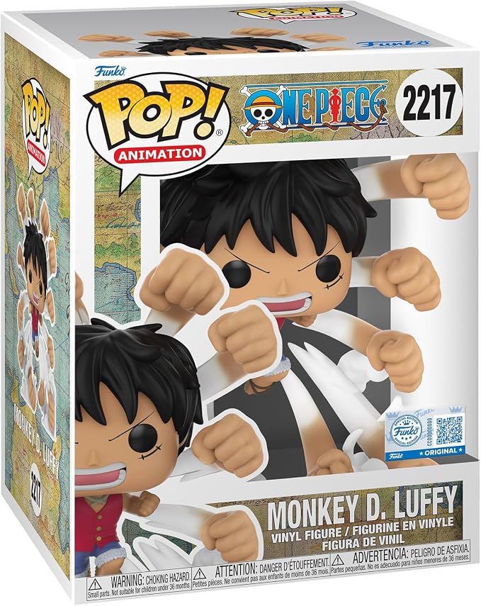 FUNKO POP PREMIUM MONKEY D LUFFY 2217 GUM GATLING ONE PIECE - 1