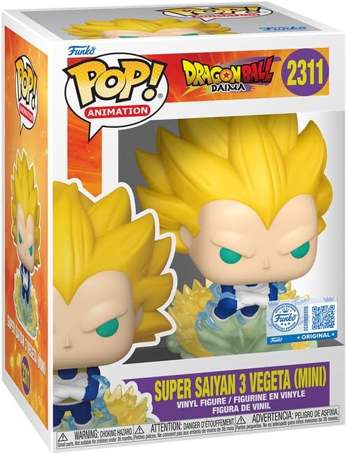 FUNKO POP SUPER SAIYAN 3 VEGETA MINI 2311 DRAGONBALL DAIMA - 1