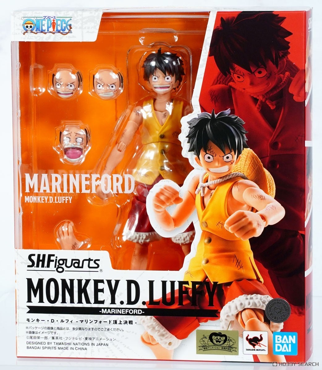 SH FIGUARTS MONKEY D LUFFY MARINEFORD ONE PIECE - 1