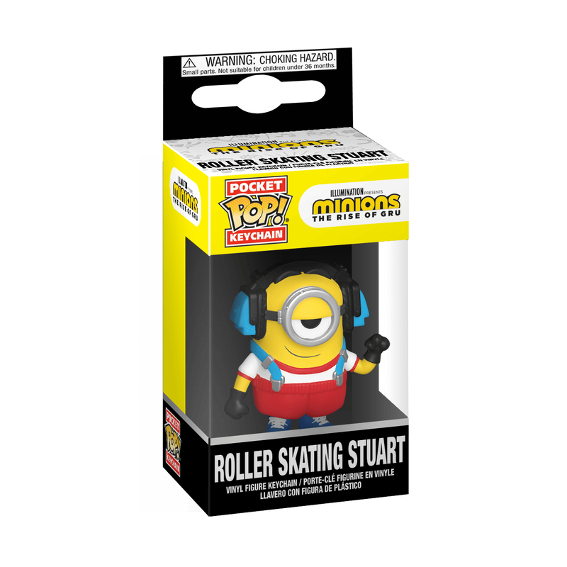 KEYCHAIN LLAVERO STUART ROLLER SKATING MINIONS - 1