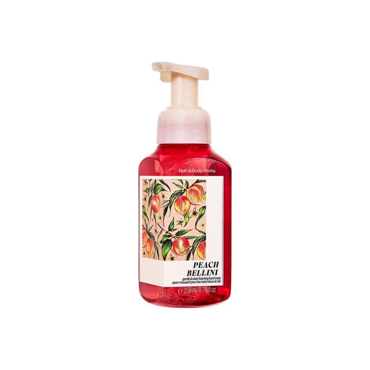 JABÓN ESPUMOSO PEACH BELLINI BATH Y BODY WORKS - 1