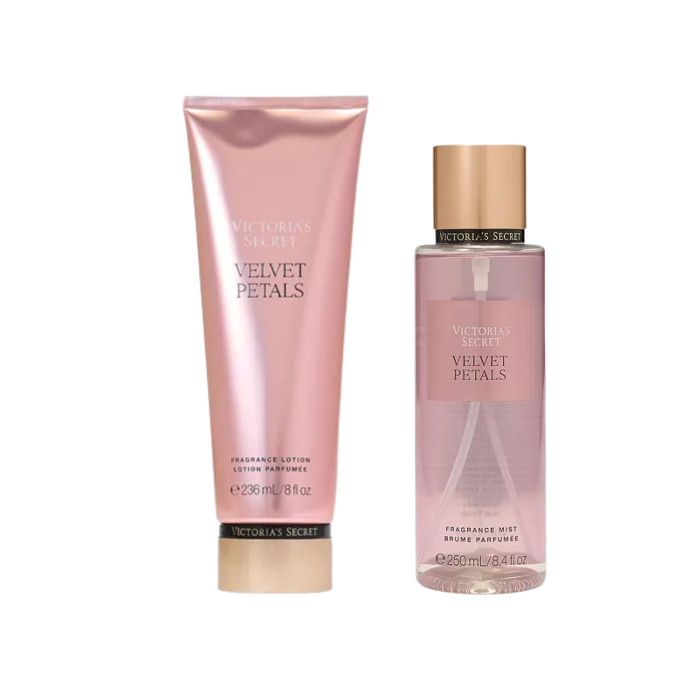 PACK X2 VELVET PETALS VICTORIAS SECRET MIST Y CREMA - 1