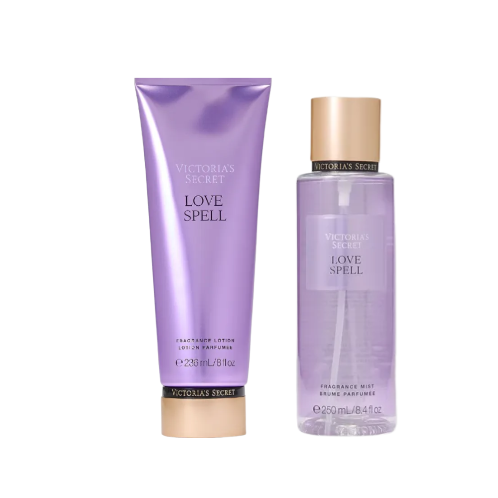 PACK X 2 LOVE SPELL VICTORIAS SECRET MIST Y CREMA - 1