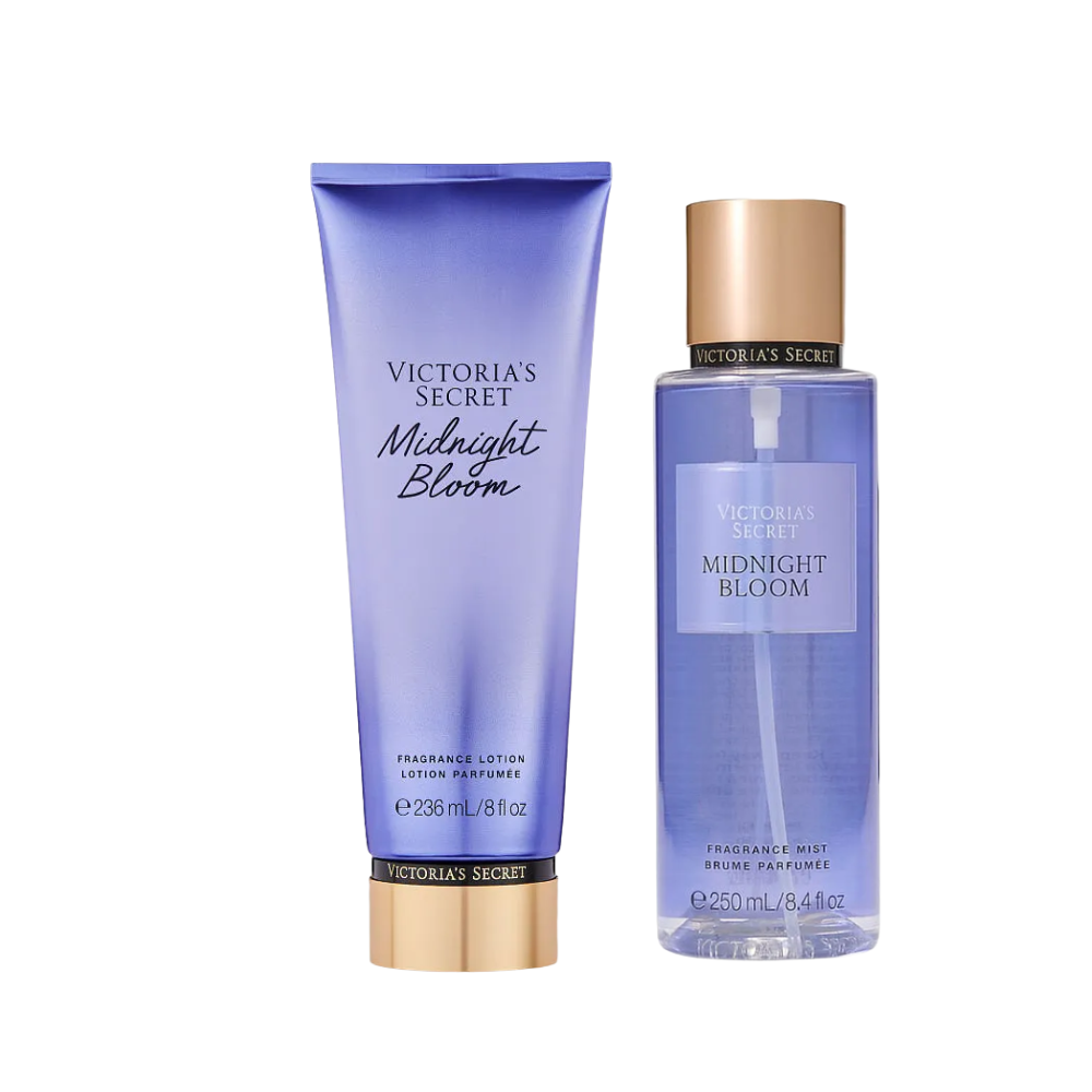 PACK X2 MIDNIGHT BLOOM VICTORIAS SECRET MIST Y CREMA - 1