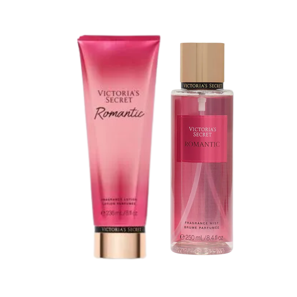 PACK X2 ROMANTIC VICTORIAS SECRET MIST Y CREMA - 1
