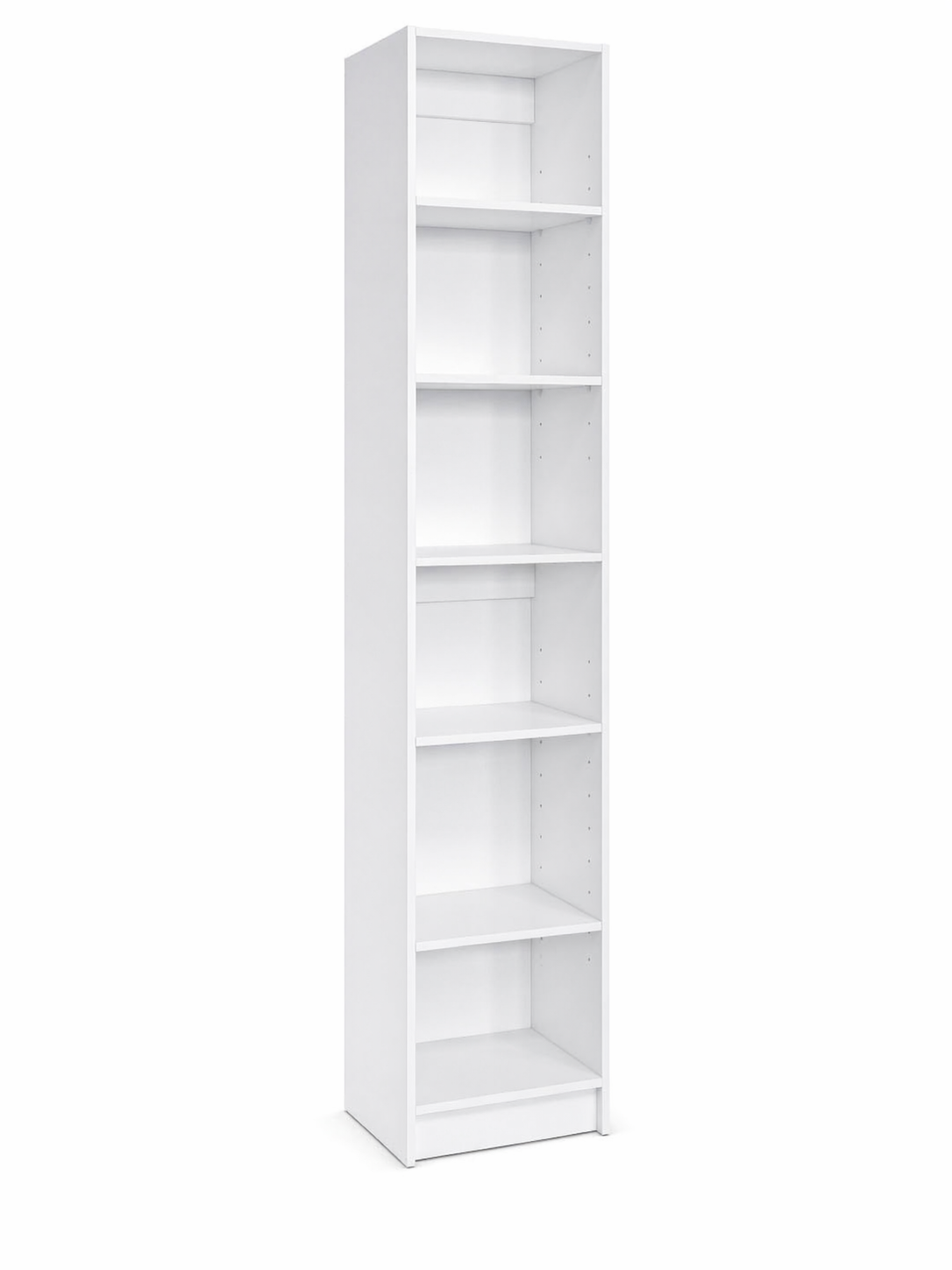 ESTANTE LIBRERO BIBLIOTECA LINEA ANGOSTO MELAMINA BLANCO - 4