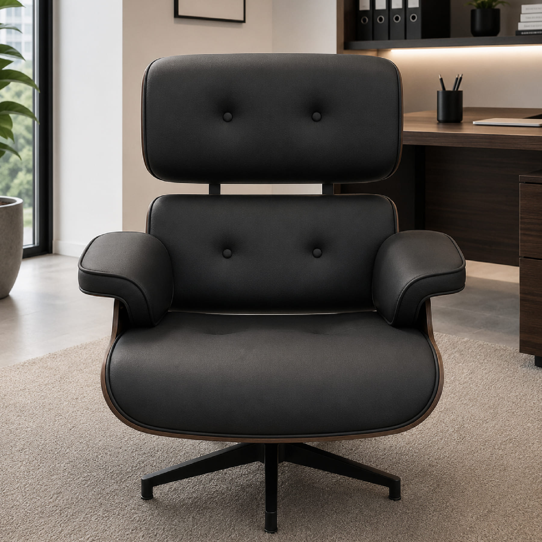 SILLON EJECUTIVO NEGRO MUEBLEO - 3