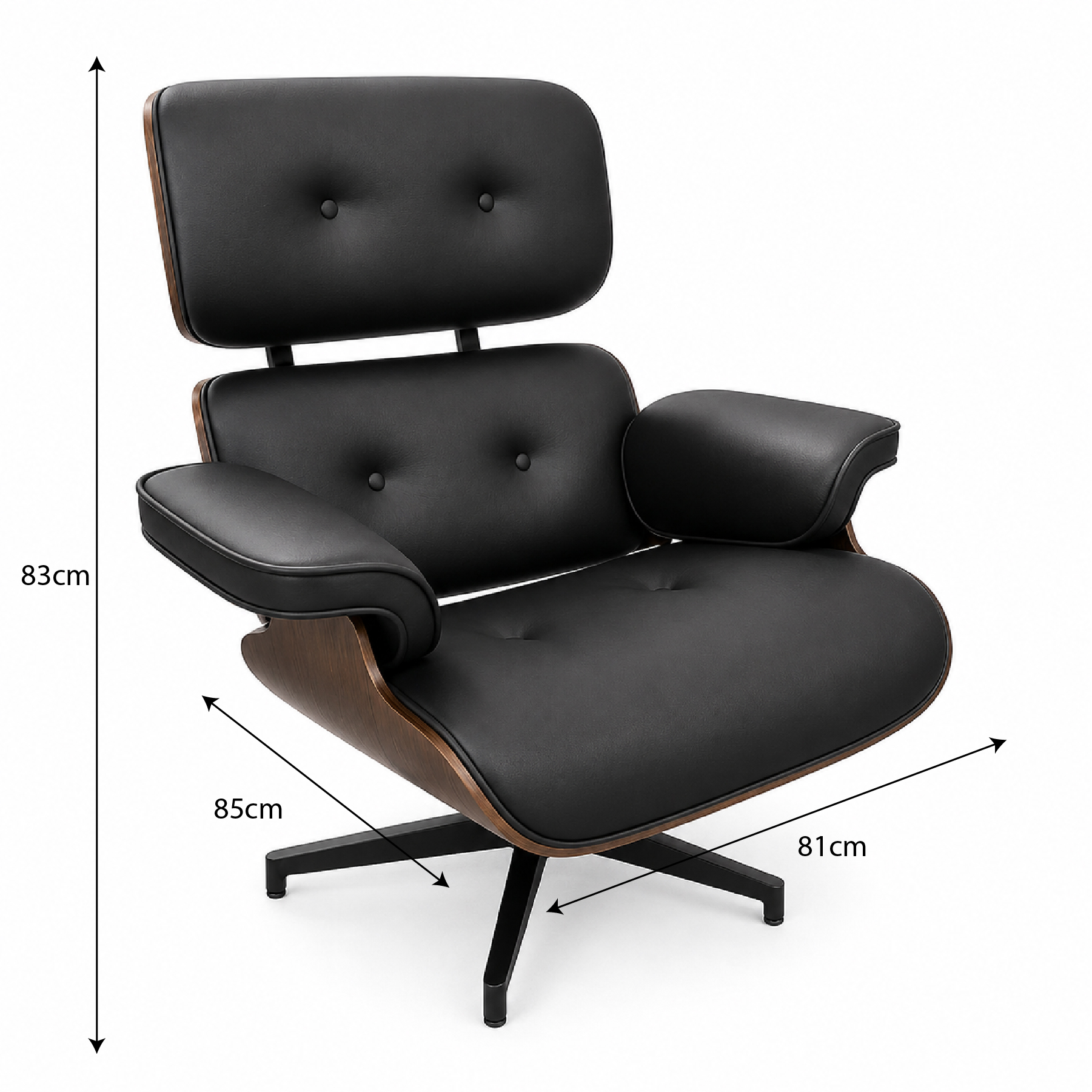 SILLON EJECUTIVO NEGRO MUEBLEO - 4