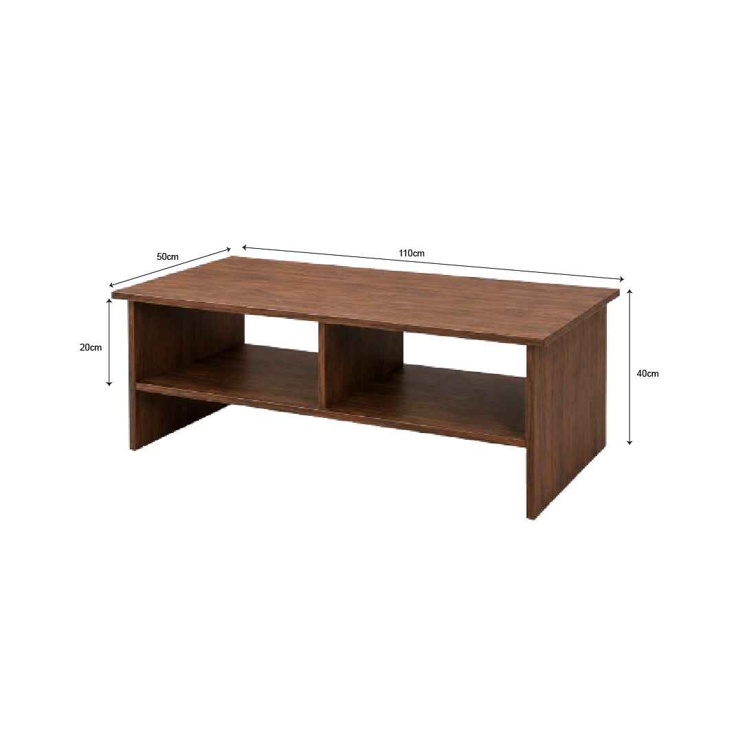 MESA DE CENTRO MELAMINA RECTANGULAR KOVA CARAMELO - 4