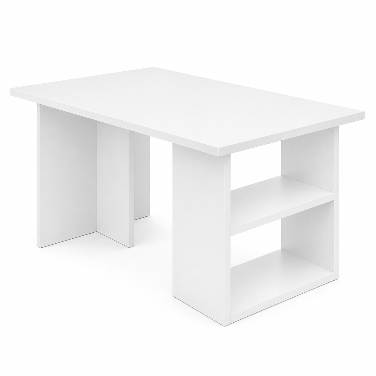 MESA DE CENTRO MODERNA RECTANGULAR AARON BLANCO - 2