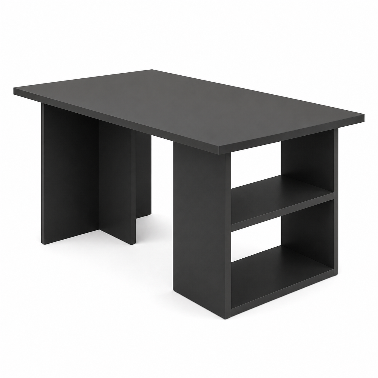MESA DE CENTRO MODERNA RECTANGULAR AARON NEGRO - 2