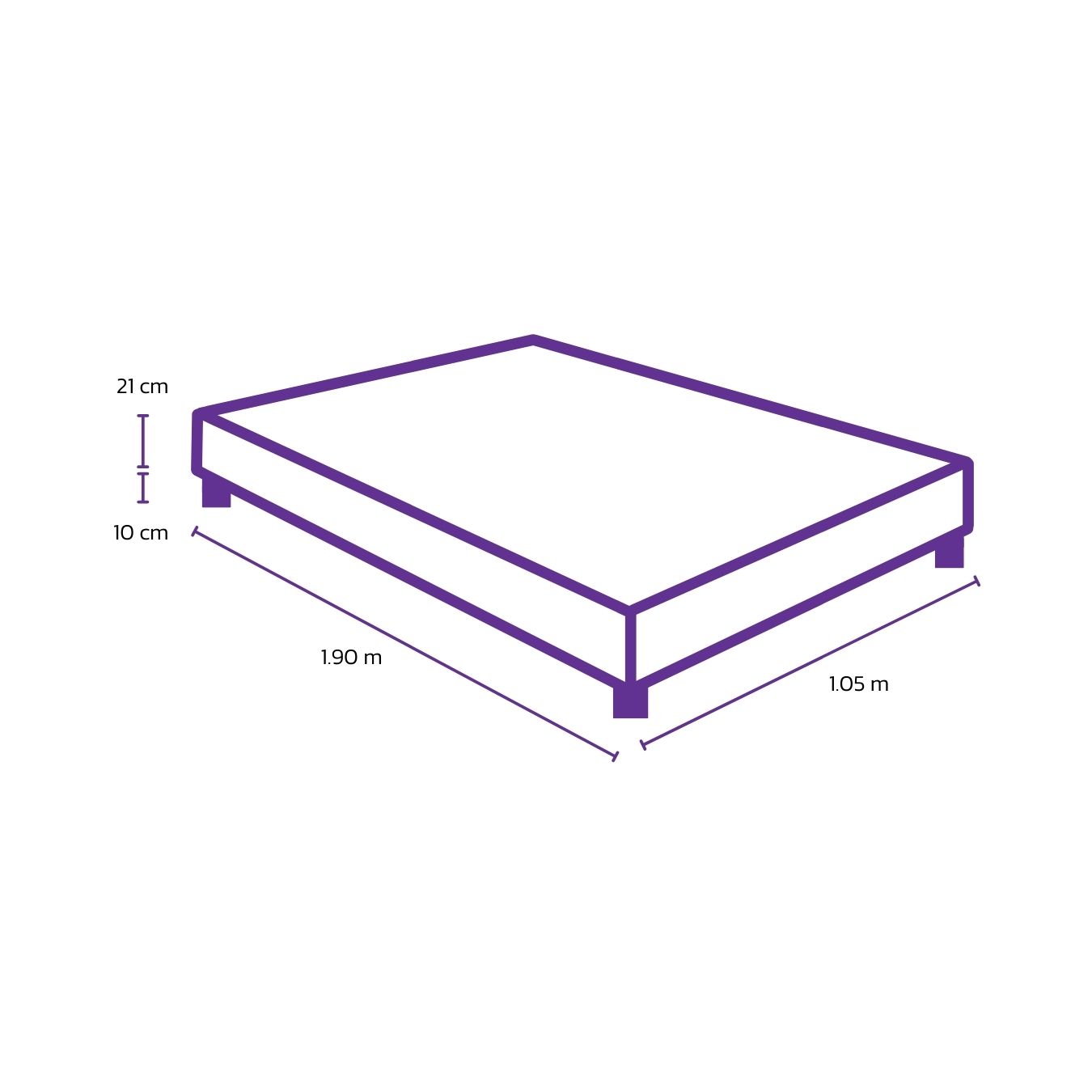 BASE BOX TARIMA PAUZA 1.5 PLZ ROSADA - 4