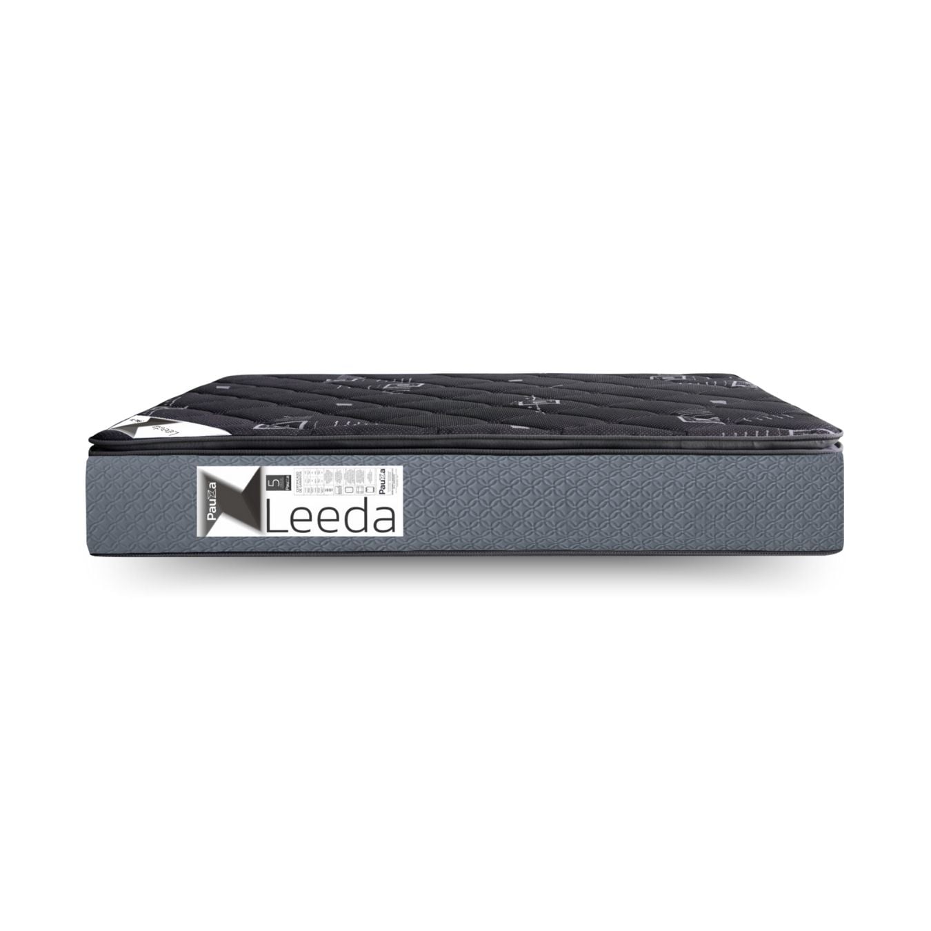 COLCHON PAUZA LEEDA 1.5 PILLOW TOP BLACK - 3
