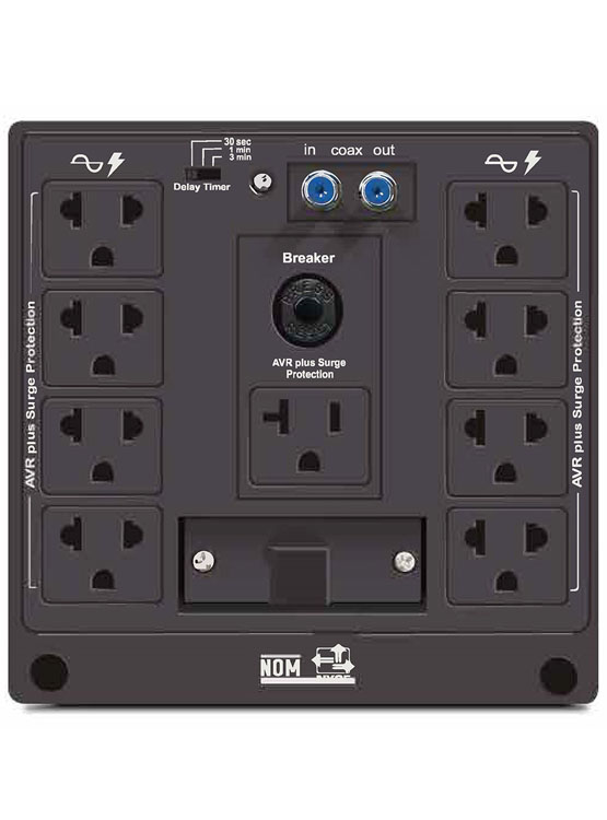 ESTABILIZADOR CDP R-AVR5008I 5000VA/2500W 8 SALIDAS (R-AVR5008I) - 3