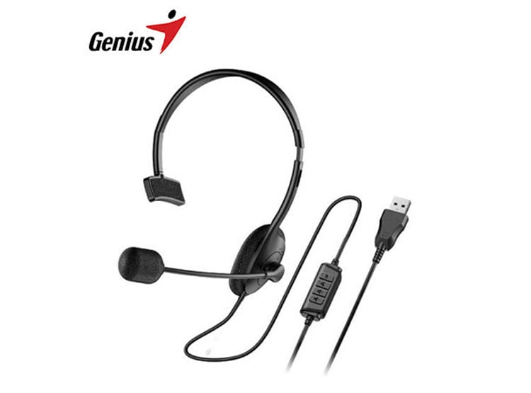 AUDIFONO C/MICROF. GENIUS HS-100U MONO USB-A BLACK (31710027400) - 3