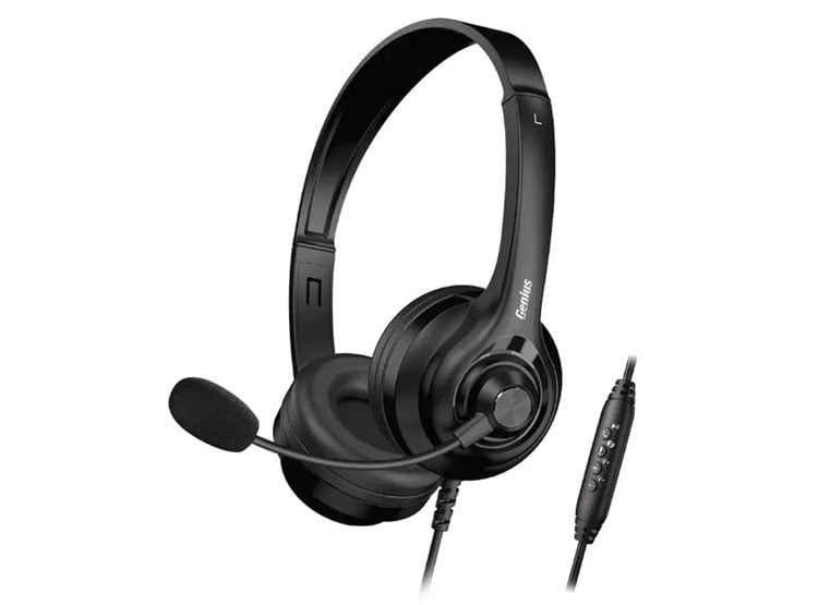 AUDIFONO C/MICROF. GENIUS HS-235U AI COPILOT 40MM USB-A BLACK (31710036400) - 2