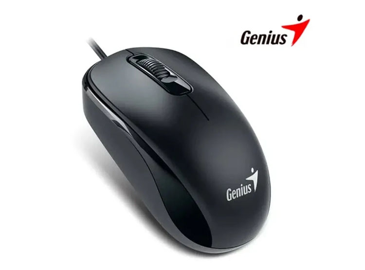 MOUSE GENIUS DX-110 USB OPTICO 1000 DPI BLACK - 2
