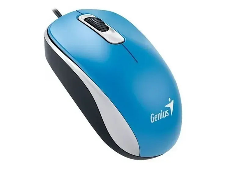 MOUSE GENIUS DX-110 USB OPTICO 1000 DPI BLUE - 2
