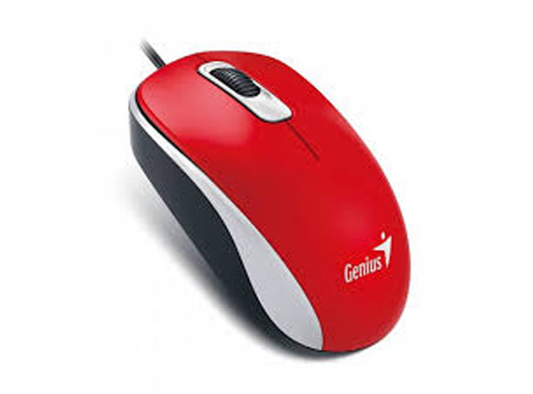 MOUSE GENIUS DX-110 USB OPTICO 1000 DPI RED (PN 31010116104) - 2