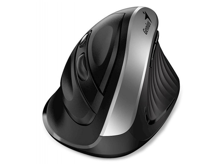 MOUSE GENIUS ERGO 8250S WIRELESS VERTICAL 6-BOT SILVER GREY (31030031401) - 2