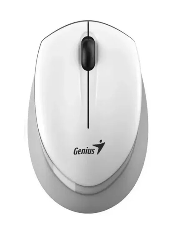 MOUSE GENIUS NX-7009 WIRELESS BLUEEYE ERGONOMICO WHITE GREY (31030030402) - 1