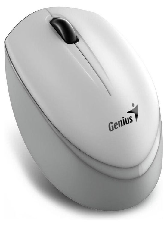MOUSE GENIUS NX-7009 WIRELESS BLUEEYE ERGONOMICO WHITE GREY (31030030402) - 2