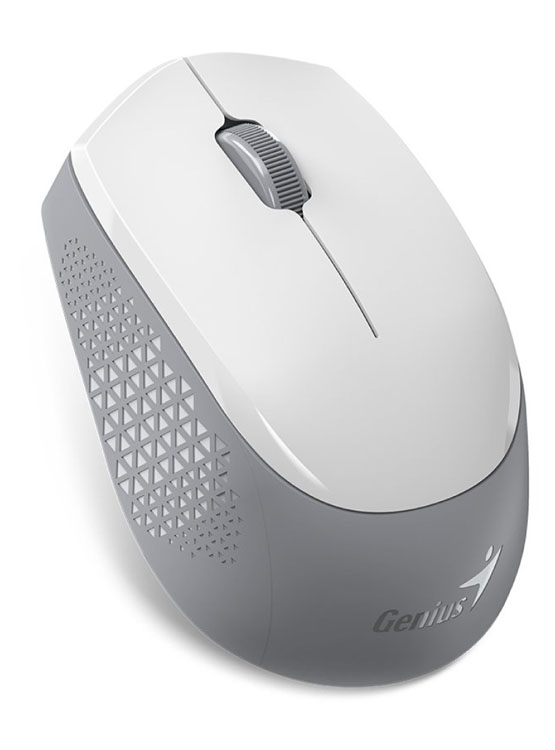 MOUSE GENIUS NX-8000S BT DUAL WIRELESS/BT BLUEEYE SILENT ERGONOMICO WHITE/GREY (31030034400) - 3