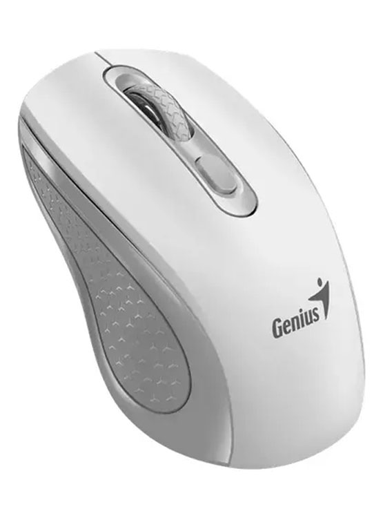 MOUSE GENIUS NX-8025S AI COPILOT WIRELESS 4-BOT SILENT ERGONOMICO WHITE+GREY (31030048401) - 2
