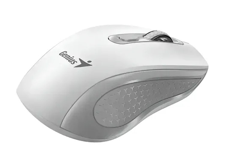 MOUSE GENIUS NX-8025S AI COPILOT WIRELESS 4-BOT SILENT ERGONOMICO WHITE+GREY (31030048401) - 3