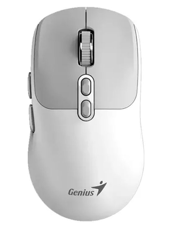 MOUSE GENIUS NX-8080S BT AI COPILOT DUAL WIRELESS/BT SILENT 7-BOT WHITE (31030042401) - 1