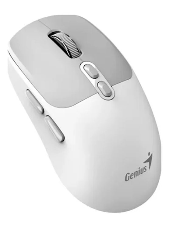 MOUSE GENIUS NX-8080S BT AI COPILOT DUAL WIRELESS/BT SILENT 7-BOT WHITE (31030042401) - 2