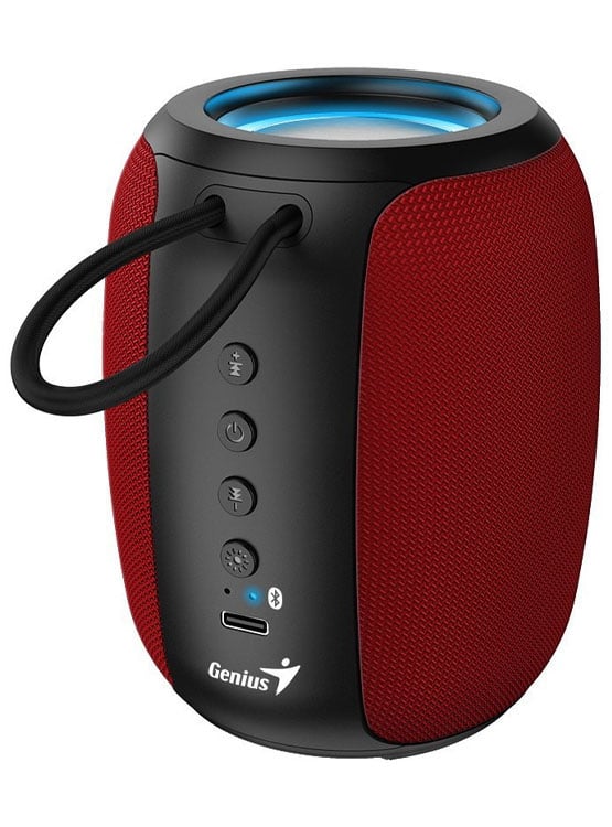 PARLANTE GENIUS SP-915BT BLUETOOTH 5W 6H MIC AI COPILOT RGB BLACK/RED (31730052403) - 2