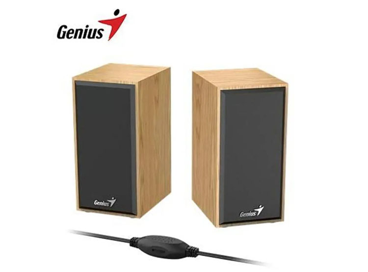 PARLANTE GENIUS SP-HF180 6W USB POWER PINE WOOD (31730029404) - 2