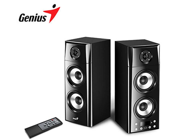 PARLANTE GENIUS SP-HF2800BT USB POWER 60W WOOD - 3