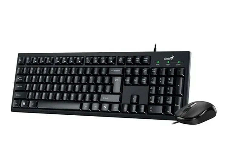 TECLADO GENIUS + MOUSE KM-100SE AI COPILOT USB SP BLACK - 2