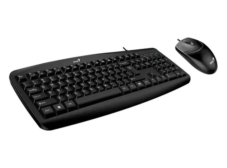 TECLADO GENIUS + MOUSE SMART KM-200 AI COPILOT USB MULTIMEDIA SP BLACK - 2